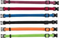 TRIXIE PUPPY HALSBAND SET ZWART/ROOD/BLAUW/APPEL/PAPAYA/ORCHIDEE 17-25 CM 6 ST - thumbnail