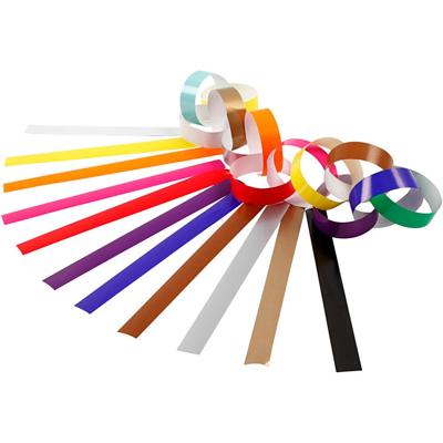 Creativ Company Slinger stroken, l: 16 cm, b: 15 mm, diverse kleuren, 400 stuk/ 1 doos
