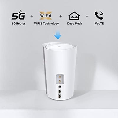 TP-Link Deco X80-5G WiFi router, 5G technology, 2.5 G port, Volte/VoIP, support mesh technology (beschikbaarheid afhankelijk van regio)