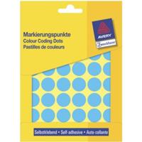 Etiket Avery Zeckform 3375 rond 18mm blauw 1056stuks - thumbnail