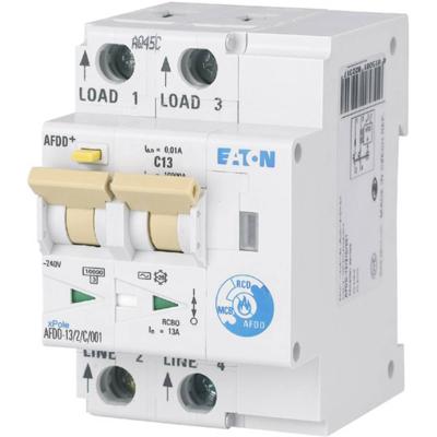 Eaton 187181 Brandbeveiligingsschakelaar 2-polig 13 A 0.03 A 230 V/AC 1 stuk(s) Eaton 187181 Brandbeveiligingsschakelaar 2-polig 13 A 0.03 A 230 V/AC 1 stuk(s)