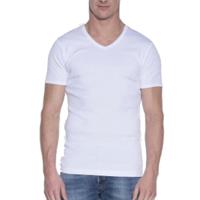 Garage T-Shirt V-neck semi bodyfit white (art 0302) - thumbnail