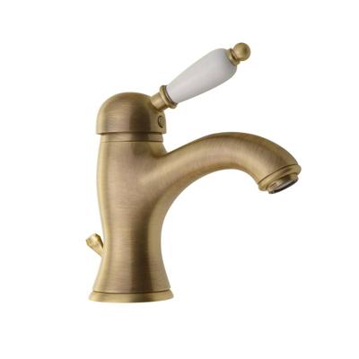 Wastafelmengkraan Sapho Kirk� Wit Retro 1-hendel Gebogen 18.2 cm Brons Sapho