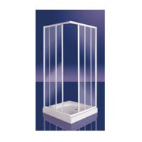 Douchecabine Hoekinstap Plieger Class 90x185cm 3mm Glas Wit - thumbnail