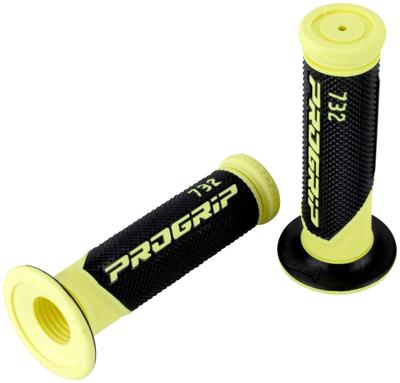 PROGRIP rubber handvat "732" rubber grip 732 ge/sw 125mm closed fluo