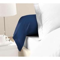 LOVELY HOME Set van 2 kussenslopen - 85 x 185 cm - 100% katoen - Blauw - thumbnail