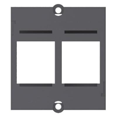BACHMANN maatwerk module frame 2x Keystone, zwart