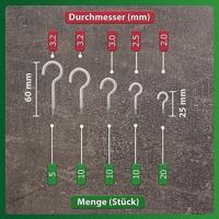 Quadrios 22SA053 Assortiment schroefhaken wit 55 onderdelen 55 stuk(s) - thumbnail