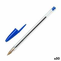 50x Bic Cristal balpen blauw medium - thumbnail