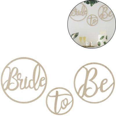 Ginger Ray hangdecoratie bride to be 35 cm set van 3 | 10 stuks