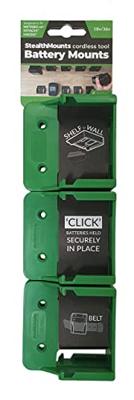 StealthMounts BM-MHH18-GRN-6 Accuhouder voor Hikoki/Hitachi 18V/36V | Groen | 6-pack - BM-MHH18-GRN-6