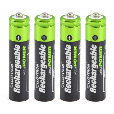 Lloytron B014 Rechargeable Accupower AAA Ni-MH Batteries 550mAh 4 Pack