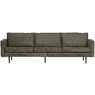 WOOOD 3-zits Bank 'Rodeo' Structure Velvet, kleur Frost