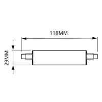Philips LED 929001243702 LED-lamp Energielabel E (A - G) R7s 14 W = 100 W Warmwit (Ø x l) 29 mm x 118 mm 1 stuk(s) - thumbnail