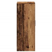 Schoenenkast 60x35x92 cm bewerkt hout oud houtkleurig - thumbnail