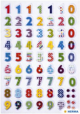 Etiket herma 3094 kleurrijke nummers stone | 10 stuks Etiket herma 3094 kleurrijke nummers stone | 10 stuks