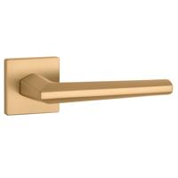 Aprile Massieve Deurkruk Jasmina Mat Goud Op Vierkant Rozet - thumbnail