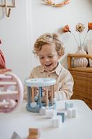 Label Label Vormenwiel blauw - thumbnail