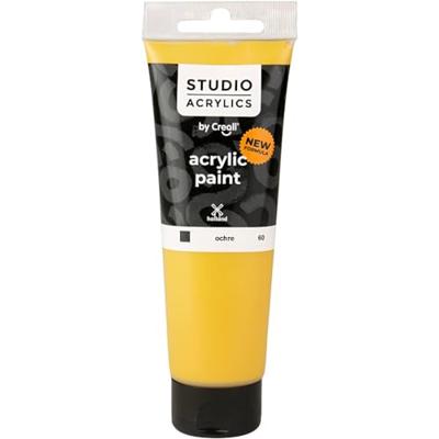 Creall Studio Acrylverf, dekkend, ochre (60), 120 ml/ 1 fles