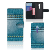 OPPO Reno2 Wallet Case met Pasjes Jeans - thumbnail