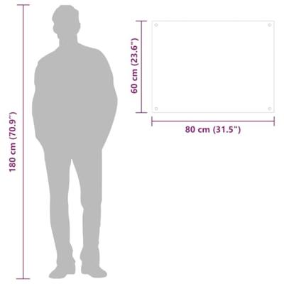 VidaXL Spatschermen keuken 2 st 80x60 cm gehard glas zwart VidaXL Spatschermen keuken 2 st 80x60 cm gehard glas zwart