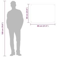 VidaXL Spatschermen keuken 2 st 80x60 cm gehard glas zwart - thumbnail