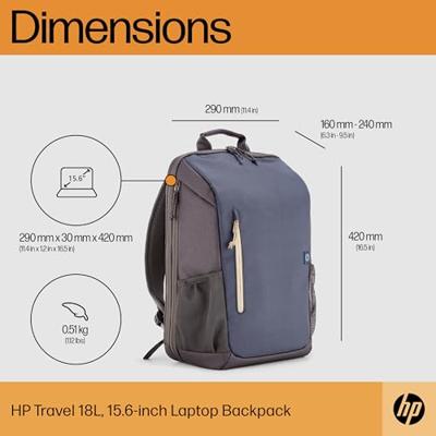 HP Travel 18L Laptoprugzak Geschikt voor max. (laptop): 39,6 cm (15,6) Iron Gray HP Travel 18L Laptoprugzak Geschikt voor max. (laptop): 39,6 cm (15,6) Iron Gray