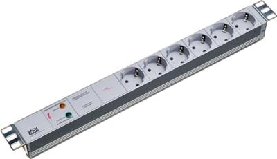Bachmann 333402 19 inch Stekkerdoos voor patchkast 1 HE Geaarde contactdoos Grijs Bachmann 333402 19 inch Stekkerdoos voor patchkast 1 HE Geaarde contactdoos Grijs