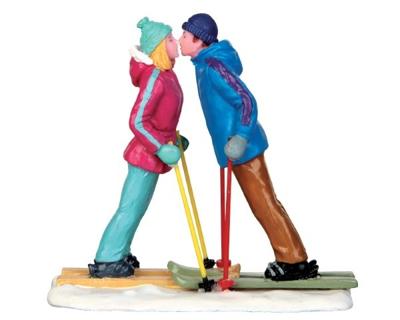 Lemax first ski date kerstdorp figuur type 2 Vail Village 2014