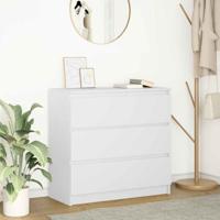 Dressoir 80x35x76 cm spaanplaat wit - thumbnail