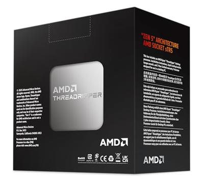 AMD Ryzen Threadripper 9000 Series Serverprocessor 64 x 3.2 GHz 64-Core Socket: AMD sTR5 350 W 100-100001593WOF
