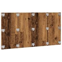 Hoofdeinde 160x1,5x80 cm bewerkt hout oud houtkleurig - thumbnail