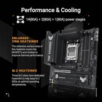 Asus TUF B850M-PLUS Moederbord Vormfactor Micro-ATX Moederbord chipset AMD® B850 - thumbnail