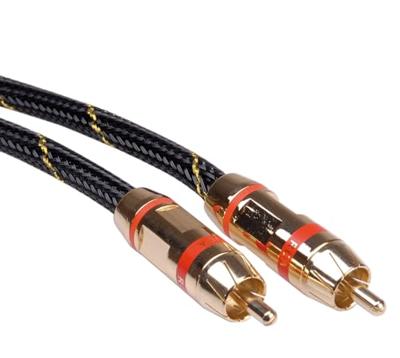 ROLINE GOLD tulp aansluitkabel simplex M/M, rood, 2,5 m