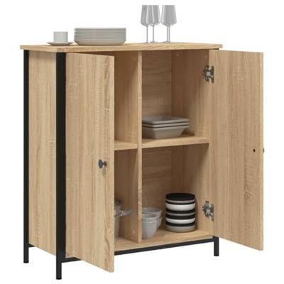 Dressoir 70x30x80 cm bewerkt hout sonoma eikenkleurig Dressoir 70x30x80 cm bewerkt hout sonoma eikenkleurig