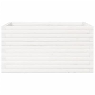 Plantenbak 90x60x45,5 cm massief grenenhout wit Plantenbak 90x60x45,5 cm massief grenenhout wit