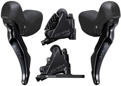 Shimano GRX ST-RX400+BR-RX400 2x10-speed Disc Brake Set