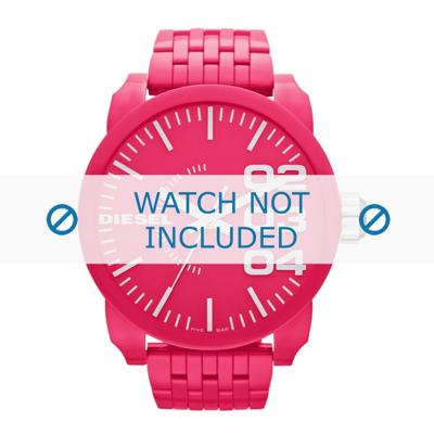 Horlogeband Diesel DZ1573 Kunststof/Plastic Roze 28mm