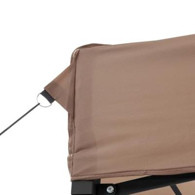 VidaXL Partytent inklapbaar pop-up met 4 zijwanden bruin VidaXL Partytent inklapbaar pop-up met 4 zijwanden bruin