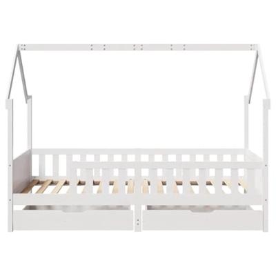 Kinderbedframe 90x200 cm massief grenenhout