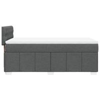 Boxspring met matras stof donkergrijs 80x200 cm - thumbnail