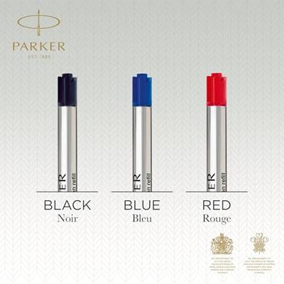 Parker Quinkflow vulling voor balpen, medium, blauw, blister met 10 stuks