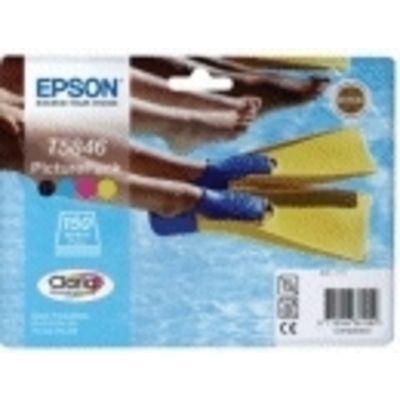 Inktcartridge + 150 vel 10x15 T584640 (C13T58464010)