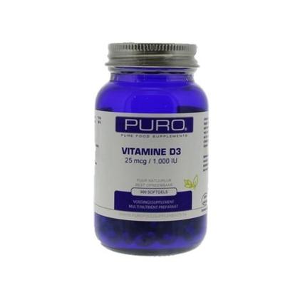 Puro Vitamine D3 25mcg 300Capsules
