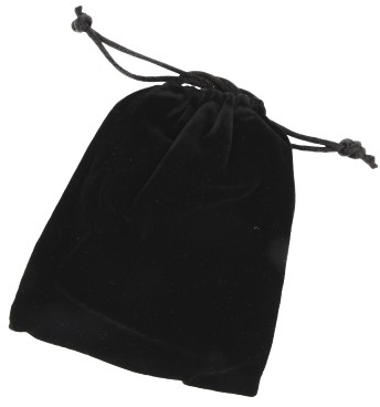 Pendelbuidel Fluweel Zwart - 10 x 9 cm Pendelbuidel Fluweel Zwart - 10 x 9 cm