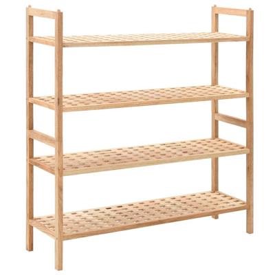 VidaXL Schoenenrek 69x26x81 cm massief walnotenhout VidaXL Schoenenrek 69x26x81 cm massief walnotenhout