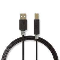 Nedis USB-Kabel | USB-A Male | USB-B Male | 480 Mbps | 3 m | 1 stuks - CCBW60100AT30 CCBW60100AT30 - thumbnail