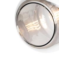 QAZQA Plafondspot zwart met goud met smoke glas 4-lichts - Zuzanna - thumbnail