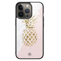 iPhone 13 Pro glazen hardcase - Ananas - thumbnail