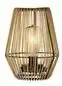 Lumineo Solar tafellamp wicker 17,5 x 23 cm - naturel